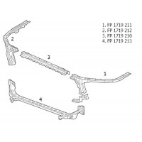 Ремчасть панелі Chevrolet Malibu передній правий (FPS). 84020976