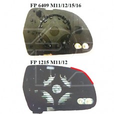 Вкладиш дзеркала AUDI A4 12-15 (B8) лівий обігрів асферический 10-12 (FPS). FP1215M11