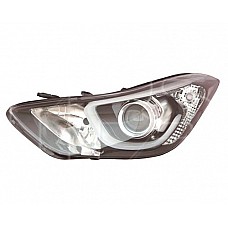 Фара HYUNDAI ELANTRA 14-16 (MD) ліва елктрокор. eur (+ led + лінза) led (-корректор без ламп + led) (DEPO).