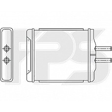 Радіатор опалювача Chevrolet Epica / Evanda (AVA) FP 17 N184