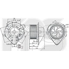 Вентилятор пічки Audi 80 B4, Audi A4 B5 - 8A1820021 (FPS)