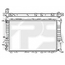 Радіатор охолодження Audi 100 C4 1991-1994 2.0, 2.3, 2.5 TDI, 2.4 D (FPS)