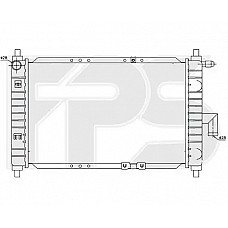 Радіатор охолодження Daewoo Matiz (FPS) FP 22 A696-P