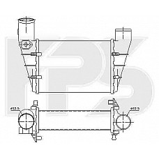 Интеркулер (кульок) Audi A4 1995-1999 (B5) (Nissens)