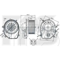 Вентилятор отопітеля VW Passat B5, Skoda Superb I, Audi A4 B5 - 8D1820021A (FPS)