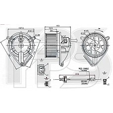 Вентилятор пічки Mercedes Sprinter / VW LT (FPS) FP 46 W0369