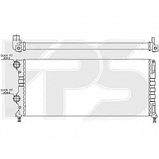 Радіатор охолодження Fiat Doblo 1.9 JTD 2001-2009 (AVA)