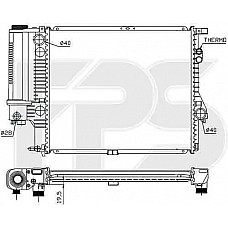 Радіатор охолодження BMW 5 (E39) 1996-2003 (FPS)