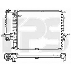 Радіатор охолодження BMW 5 E34 2.0 МКПП (FPS)