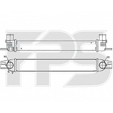 Интеркулер (кульок) Fiat Fiorino, Citroen Nemo (FPS)