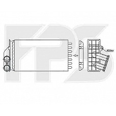 Радіатор опалювача Citroen C4 2005-2010 (NRF)