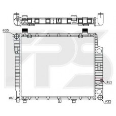 Радіатор охолодження Mercedes-Benz W202 (NRF) FP 46 A225