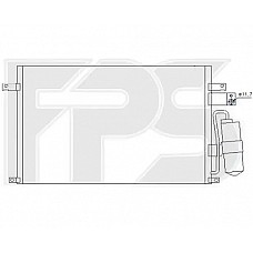 Радіатор кондиціонера (Конденсер) Chevrolet Epica (Nissens) FP 17 K63