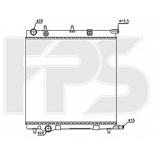 Радіатор охолодження Citroen C2 / C3 / Peugeot 207 (FPS) FP 54 A71