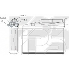 Радіатор опалювача BMW 5 (AVA) FP 14 N203