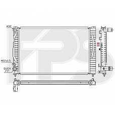 Радіатор охолодження VW Passat B5 / Audi A4 B5 (FPS) FP 12 A403-P