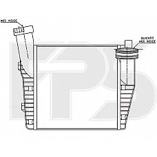 Интеркулер (кульок) VW Touareg / Porsche Cayenne / Audi Q7 (AVA) FP 74 T121