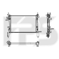 Радіатор охолодження Fiat Fiorino / Citroen Nemo / Peugeot Bipper (AVA) FP 26 A70-P