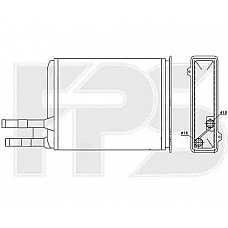 Радіатор опалювача Citroen Jumper 1994-2001 (FPS)