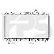 Радіатор охолодження Chevrolet TACUMA 2000-2008 (GM)