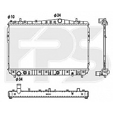 Радіатор охолодження Chevrolet LACETTI 2003-2013 SDN / KOMBI (FPS)