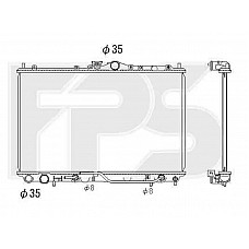 Радіатор охолодження Mitsubishi CARISMA 1995-2004