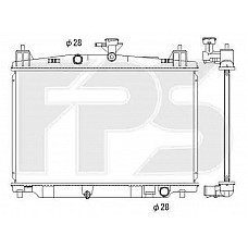 Радіатор охолодження Mazda 2 DE (07-11) 1.5 МКПП (Koyorad)
