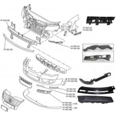 Кріплення бампера переднього VW Passat B6 лівий (FPS). 3C0807889A