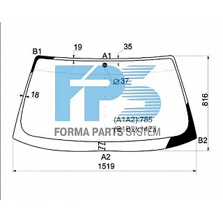 Скло автомобільне(вітрове) BMW 5 (E34) 88-97