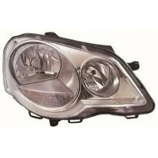 Фара правая VW POLO IV електрокоректор хромований відбивач (DEPO). 441-11A8R-LD-EM