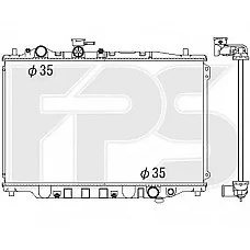 Радіатор охолодження Mazda 626 GD (FPS) FP 44 A1271