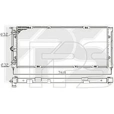 Радіатор охолодження VW Golf I / Jetta I / Passat B2 (Nissens) FP 74 A441-X